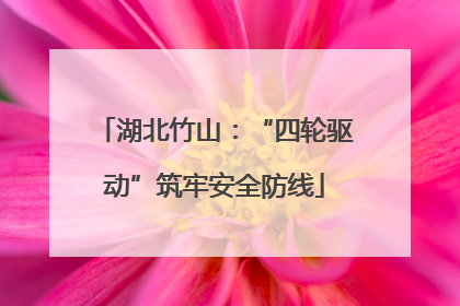 湖北竹山：“四轮驱动”筑牢安全防线