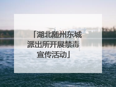 湖北随州东城派出所开展禁毒宣传活动