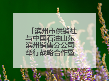 滨州市供销社与中国石油山东滨州销售分公司举行战略合作暨充电站业务合作协议签约仪式