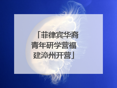 菲律宾华裔青年研学营福建漳州开营