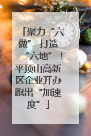 聚力“六做” 打造“六地”！平顶山高新区企业开办跑出“加速度”