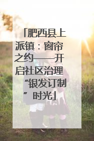 肥西县上派镇：窗帘之约——开启社区治理“银发订制”时光