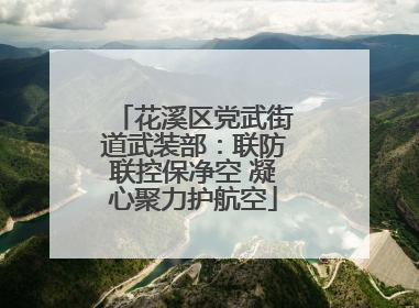 花溪区党武街道武装部：联防联控保净空 凝心聚力护航空