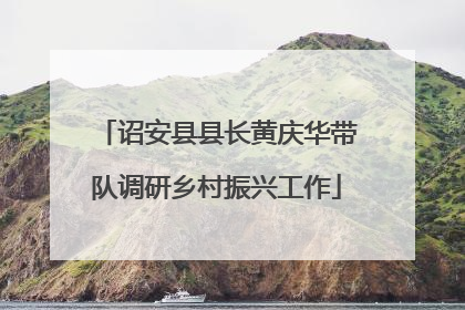 诏安县县长黄庆华带队调研乡村振兴工作