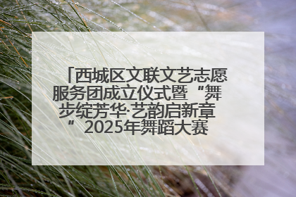 西城区文联文艺志愿服务团成立仪式暨“舞步绽芳华·艺韵启新章”2025年舞蹈大赛展演圆满举办