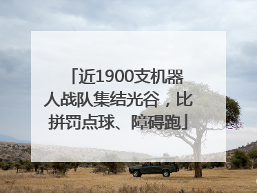 近1900支机器人战队集结光谷，比拼罚点球、障碍跑