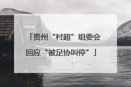 贵州“村超”组委会回应“被足协叫停”