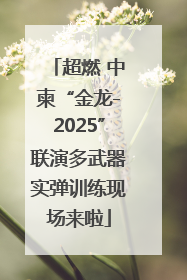 超燃 中柬“金龙-2025”联演多武器实弹训练现场来啦