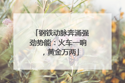 钢铁动脉奔涌强劲势能：火车一响，黄金万两