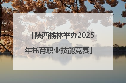 陕西榆林举办2025年托育职业技能竞赛