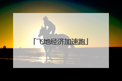飞地经济加速跑