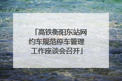 高铁衡阳东站网约车规范停车管理工作座谈会召开