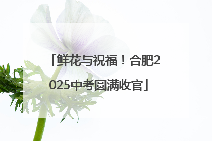 鲜花与祝福！合肥2025中考圆满收官