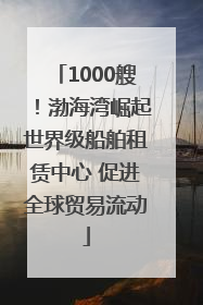 1000艘！渤海湾崛起世界级船舶租赁中心 促进全球贸易流动