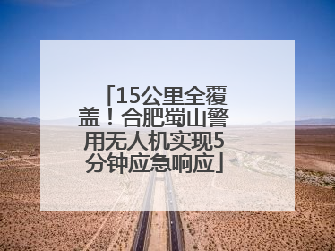 15公里全覆盖！合肥蜀山警用无人机实现5分钟应急响应