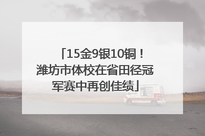 15金9银10铜！潍坊市体校在省田径冠军赛中再创佳绩