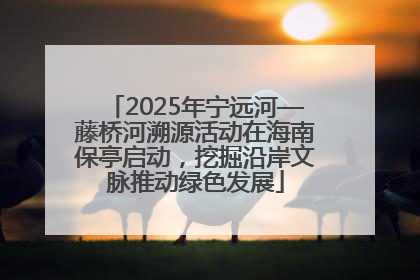 2025年宁远河—藤桥河溯源活动在海南保亭启动，挖掘沿岸文脉推动绿色发展