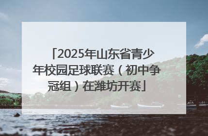 2025年山东省青少年校园足球联赛（初中争冠组）在潍坊开赛