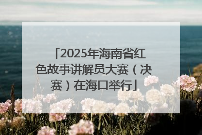 2025年海南省红色故事讲解员大赛（决赛）在海口举行