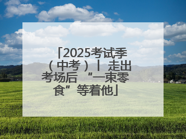2025考试季（中考）丨 走出考场后 “一束零食”等着他