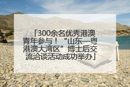 300余名优秀港澳青年参与！“山东—粤港澳大湾区”博士后交流洽谈活动成功举办