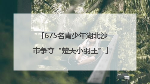 675名青少年湖北沙市争夺“楚天小羽王”