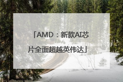 AMD：新款AI芯片全面超越英伟达