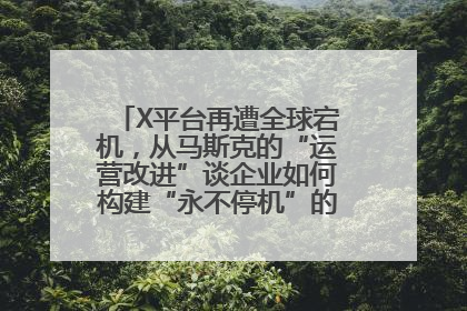 X平台再遭全球宕机，从马斯克的“运营改进”谈企业如何构建“永不停机”的数字护城河